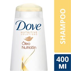 Shampoo Dove óleo nutrición 400 ml