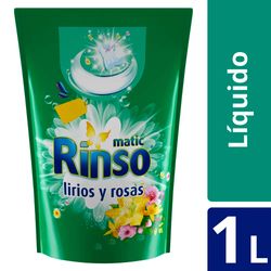 Detergente Rinso matic lirios y rosas líquido doypack 1 L