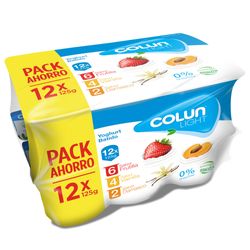 Pack Yoghurt Colun light surtido 12 un de 125 g