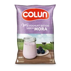 Yoghurt Colun mora bolsa 1 Kg