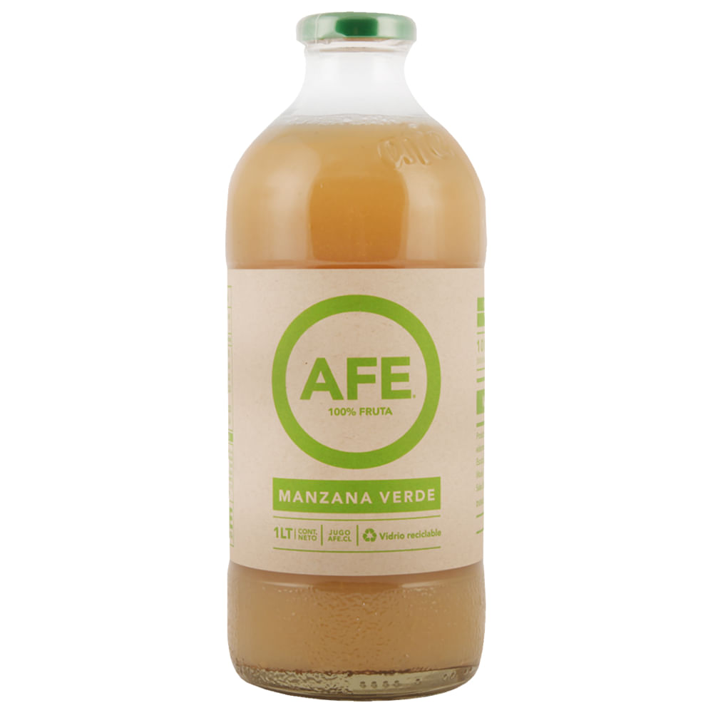 Jugo Afe manzana verde 100% puro botella 1 L