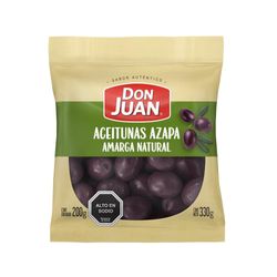 Aceitunas azapa Don Juan amarga natural bolsa 330 g