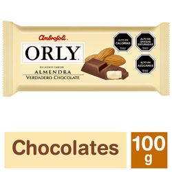 Chocolate Orly relleno almendra 100 g