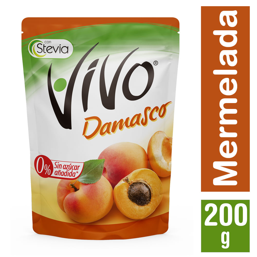 Mermelada Vivo sabor damasco 200 g