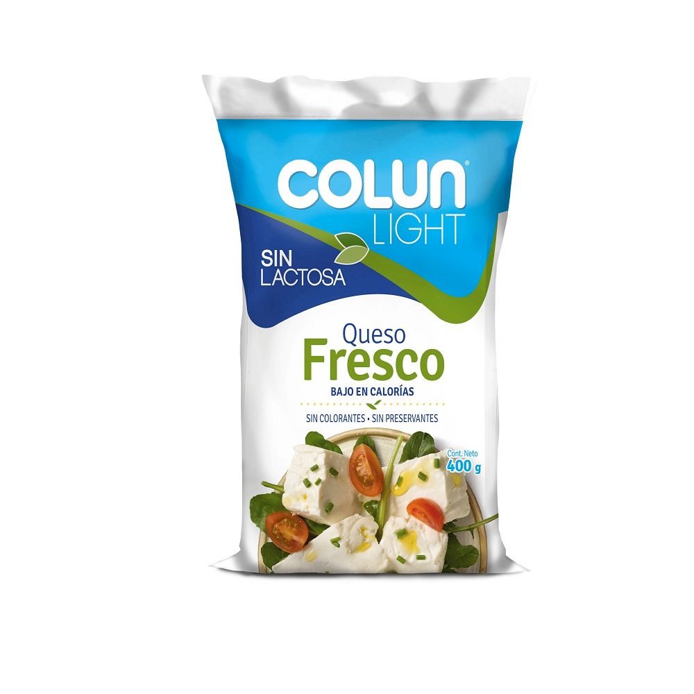 Queso Fresco Colun Light Sin Lactosa 400 G Telemercados