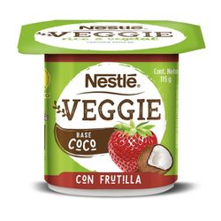 Alimento de coco Nestlé Veggie frutilla 115 g