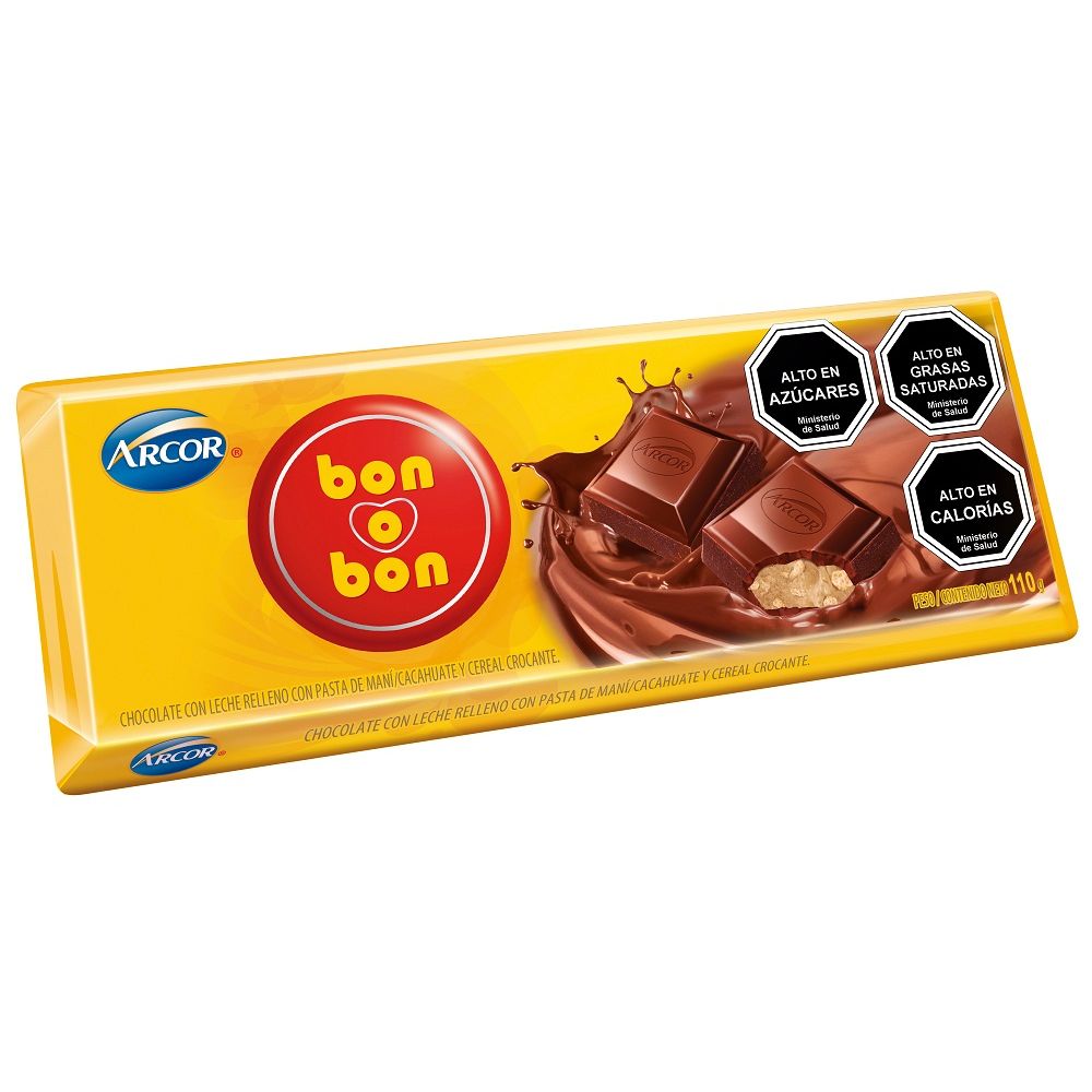 Chocolate Relleno Bon O Bon Leche Mani 110 G Telemercados