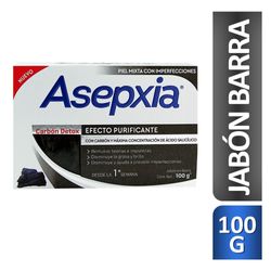 Jabón en barra Asepxia carbón detox 100 g