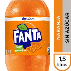 Bebida Fanta sin azúcar 1.5 L