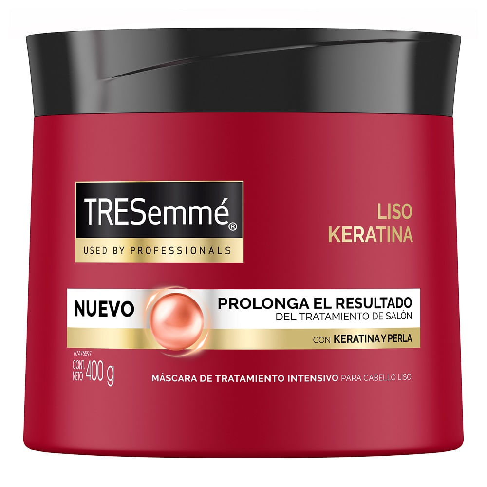 Máscara de tratamiento Tresemmé liso keratina, 400 g