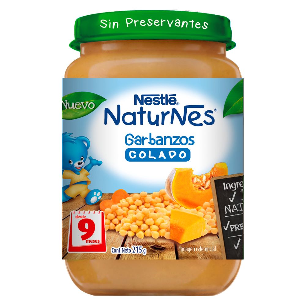 Colado Nestlé Naturnes garbanzos 215 g