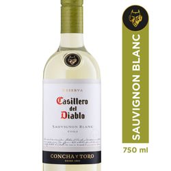Vino Casillero del Diablo reserva sauvignon blanc 750 cc