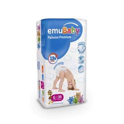 Pañal Emubaby premium G 38 un
