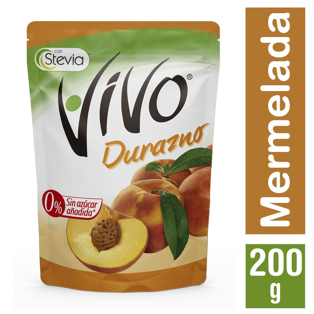 Mermelada Vivo sabor durazno 200 g