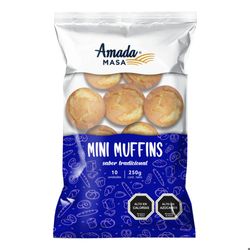 Mini muffins Amada Masa tradicional 10 un