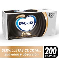 Servilletas Favorita estilo cocktail 200 un