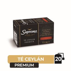 Té Supremo Premium ceylán 20 bolsitas