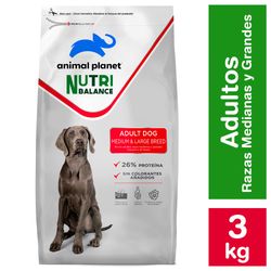 Alimento perro adulto Animal Planet raza mediana-grande 3 Kg