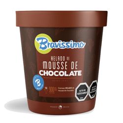 Helado Bravissimo mousse de chocolate 563 g