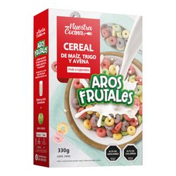 Cereal Nuestra Cocina aros frutales caja 330 g