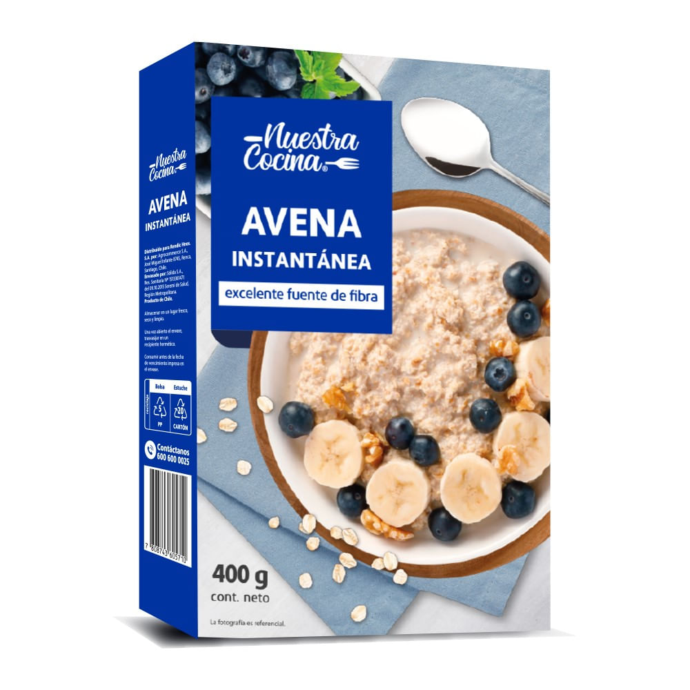 Avena Nuestra Cocina instantánea 400 g