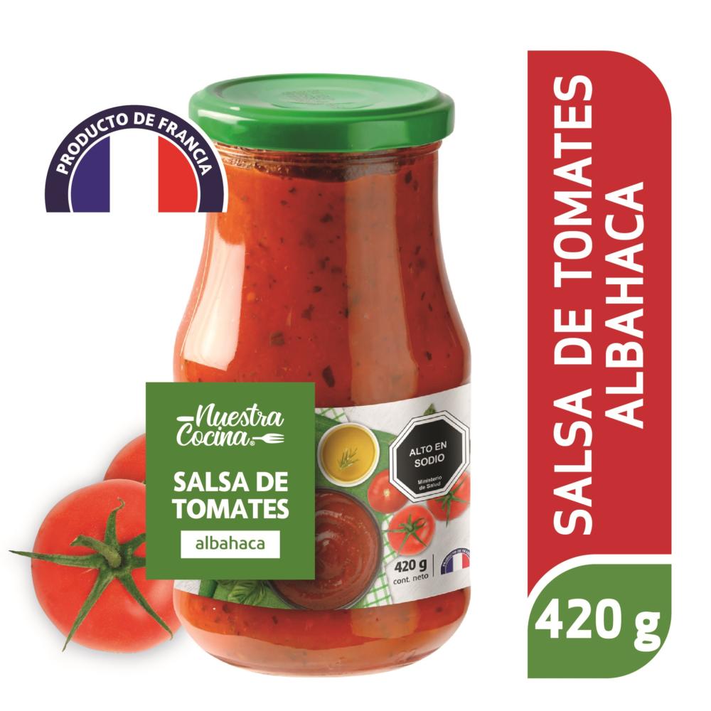 Salsa de tomate Nuestra Cocina albahaca 420 g