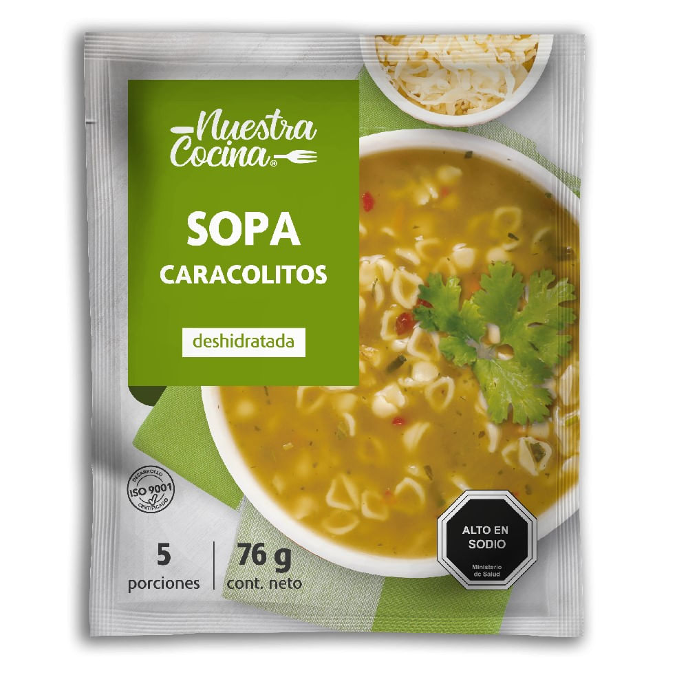 Sopa Nuestra Cocina de caracolitos 76 g