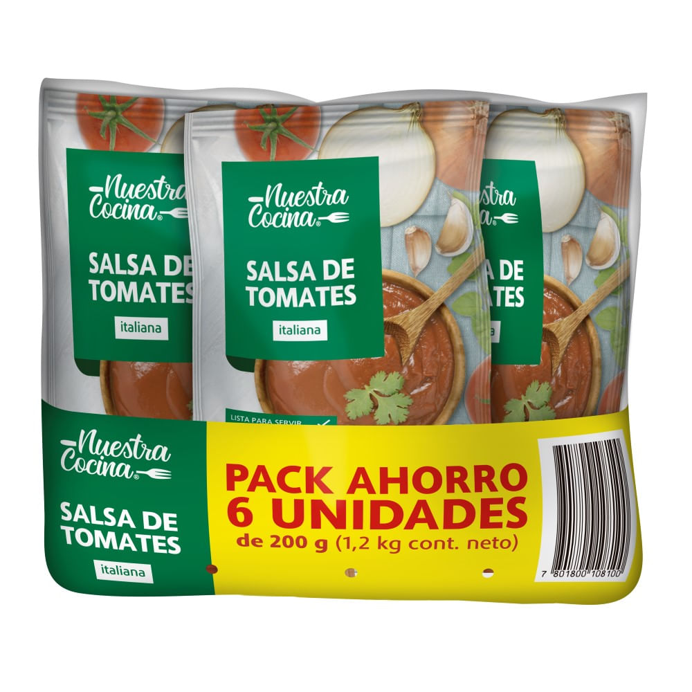 Salsa de tomate Nuestra Cocina 6 un de 200 g