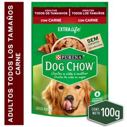 Alimento húmedo perro Dog Chow adultos carne sobre 100 g