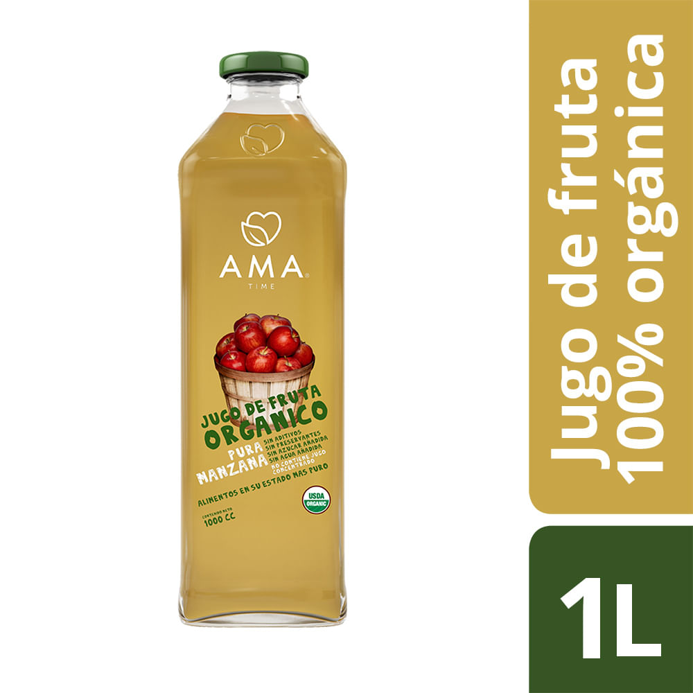 Jugo orgánico Ama manzana 1 L