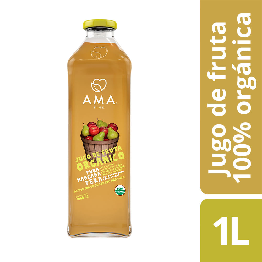Jugo Ama orgánico manzana pera 1 L