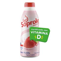 Yoghurt batido Soprole sabor frutilla botella 1 Kg