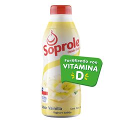 Yoghurt batido Soprole sabor vainilla botella 1 Kg