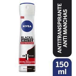 Desodorante spray Nivea black and white max protection 48 h antitranspirante 150 ml