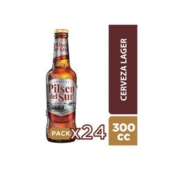 Pack cerveza Pilsen del Sur botella 24 un de 300 cc