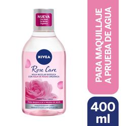 Agua micelar bifásica Nivea rose care 400 ml