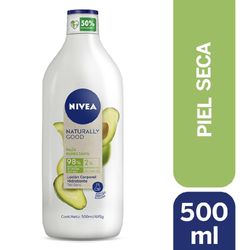 Loción corporal Nivea naturally good palta 500 ml