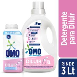 Detergente líquido Omo para diluir hipoalergénico botella de 500 ml rinde 3 L