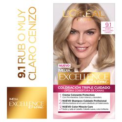Tintura Loreal Excellece 9.1 rubio muy claro 120 ml