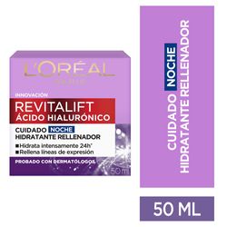 Crema Loreal revitalif ácido hialurónico noche 50 ml