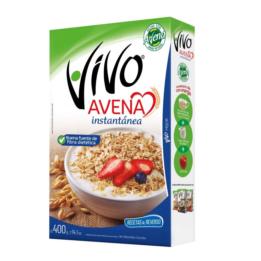Avena instantánea Vivo caja 400 g