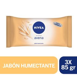 Pack Jabón en barra Nivea avena 3 un de 85 g