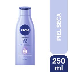 Crema corporal Nivea soft milk piel seca 250 ml