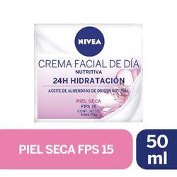 Crema facial Nivea hidratante intensiva día FPS15 piel seca 50 ml