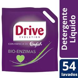 Detergente líquido Drive bioenzimas con toque de comfort recarga 2.7 L