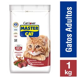 Alimento gato adulto Master Cat carne 1 Kg