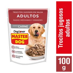 Alimento húmedo perro Master Dog trocitos de carne 100 g