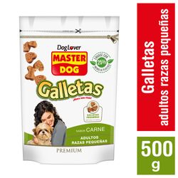 Galletas perro adulto Master Dog razas pequeñas carne 500 g