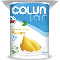 Yoghurt Colun light papaya 125 g