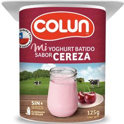 Yoghurt batido Colun cereza 125 g